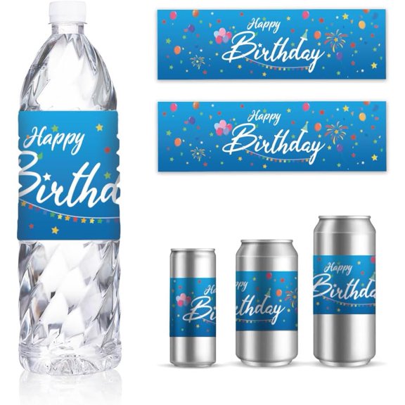 Sparkle Princess Happy Birthday Water Bottle Labels, 8-Pack - Walmart.com