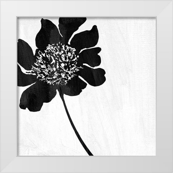 Sommers, Mindy 26x26 White Modern Wood Framed Museum Art Print Titled - Mood in Blue