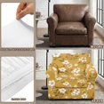 thumbnail image 5 of FKELYI Cherry Flower Print Stretch Armchair Slipcover 2 Pcs Set Couch Sofa Cover with Separate Cushion Cover Non-Slip Furniture Protector Washable Living Room Decor, 5 of 7