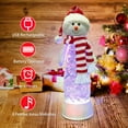 thumbnail image 3 of Christmas Snow Globe Lantern Indoor Decor, Cardinal Snowman Christmas Tree with Music,6H Timer,USB Lined/Battery Operated Lighted Lantern for Christmas Festival Decoration Gifts, 3 of 7