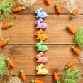 thumbnail image 5 of HuiXinOu Macaron Color Easter Bunny Decorations, 6-Pack Foam Simulation Bunny Eggs with Pastel Hues, Spring Tabletop Centerpiece for Easter Party Home Decor, 5 of 6
