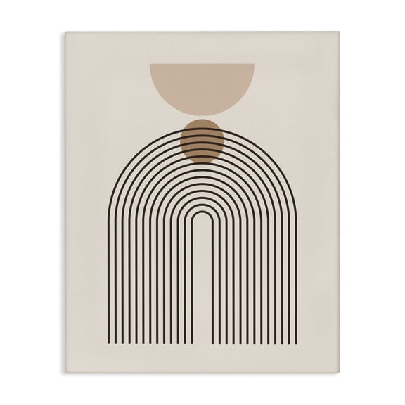Stupell Industries Eclectic Boho Cream Shapes Canvas Art, 30 x 40, by LSR Design Studio