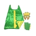 thumbnail image 3 of Disfraz de Halloween Colco Dinosaurio con Capa Guantes Verde Amarillo, 3 of 8