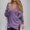 Purple, variant on V-Neck Sweater Tops for Women Wrap Long Sleeve White Loose Shirring Hem Cheeky Sweaters Women's Cardigans XL