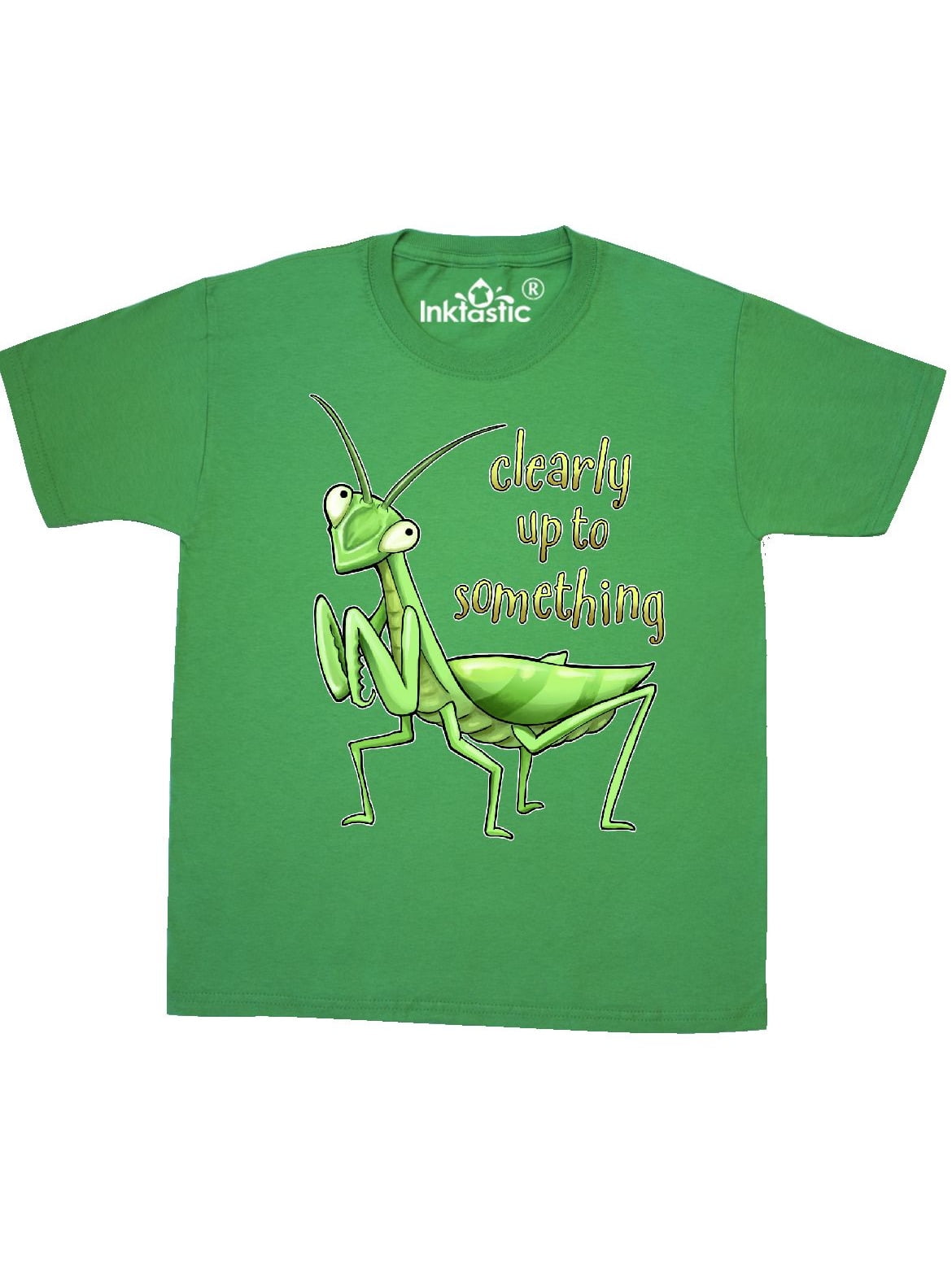 Praying Mantis Clearly up to Something Youth TShirt