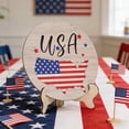thumbnail image 5 of Beautynvta Patriotic Tabletop Decor, Red White Blue Independence Day Wooden Ornament for 4th of July 250th Anniversary Memorial Day Home Table Centerpiece Decor, 5 of 6