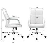 Vineego High Back Office Desk Chair Conference Chair with PU Leather ...