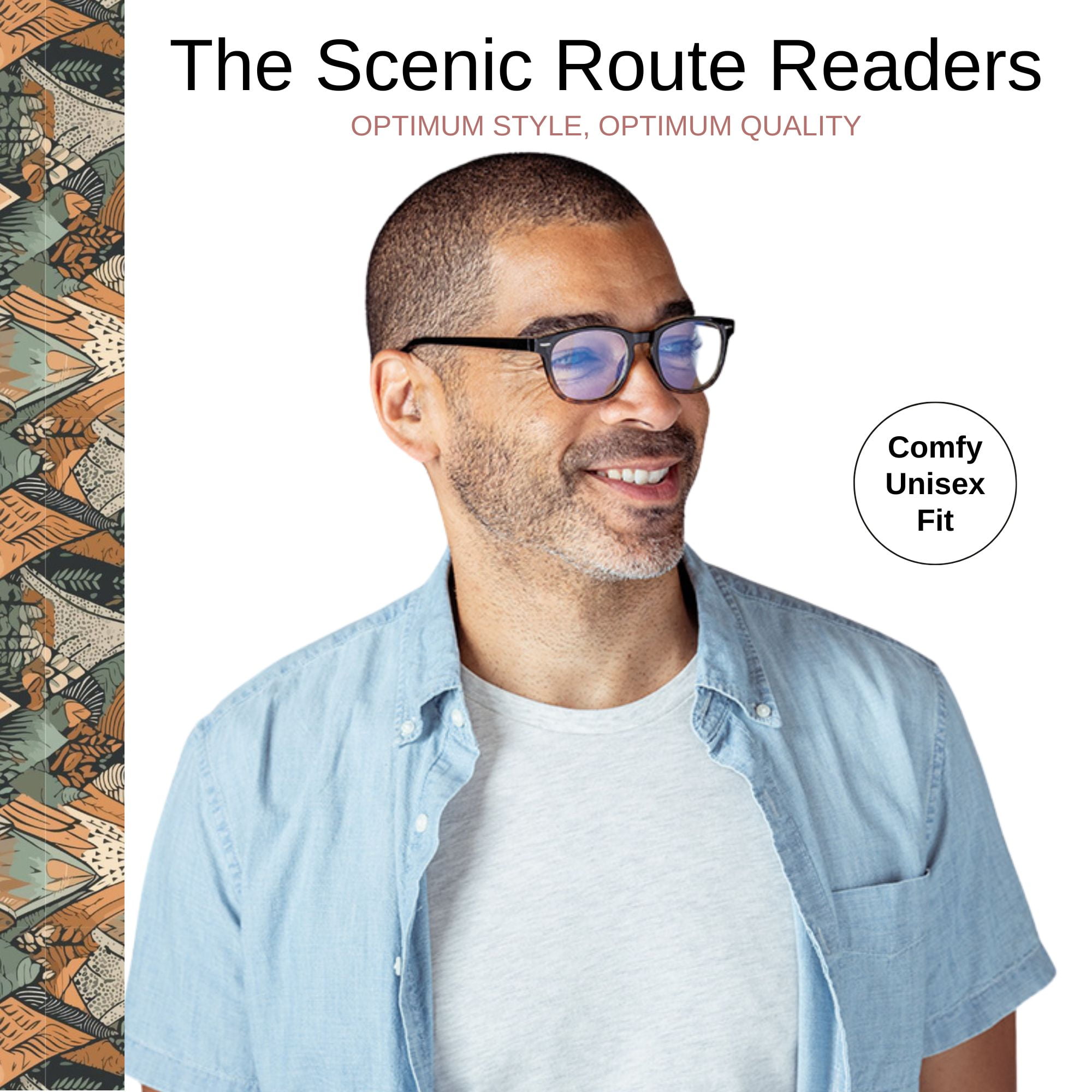 Optimum Optical Signature Blue Light Filtering Readers - The Scenic Route, +2.5
