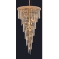 thumbnail image 2 of Elegant Lighting Spiral 30" 22 Light Elements Crystal Chandelier, 2 of 2