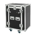 thumbnail image 3 of 12U Sound Box 12U PA Rack/Road Case Top DJ Table Top 2 Layers Studio W/ Casters, 3 of 17