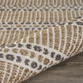 thumbnail image 5 of 8â€™ x 10â€™ Tan and Gray Detailed Stripes Area Rug, 5 of 5