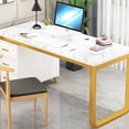 thumbnail image 3 of Long Modern Office Desk Modern Bedroom Reception Study Free Shipping Computer Desks Wooden Mesa Escritorio Theater Furniture My Lux Decor Round, 3 of 30