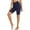 Navy, variant on UAMVSH Legging Shorts for Women Summer Stretchy Gym Running Workout Long Shorts Comfy Slim Fit Yoga Athletic Biker Shorts