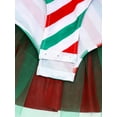 thumbnail image 5 of Alvivi Kids Girls Christmas Tutu Dress Sequins Stripes Leotard Dance Costume Candy Cane Miss Santa Holiday Party Outfits Red Green White 12, 5 of 5
