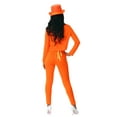 thumbnail image 2 of Adult Female Orange Tuxedo Costume, 2 of 6