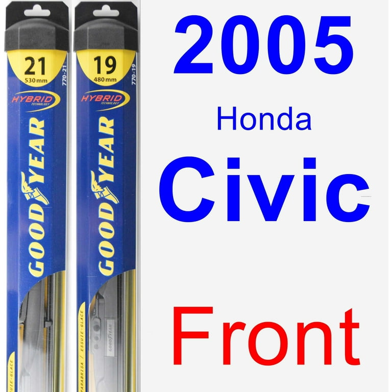 2005 honda civic lx windshield wiper size deals