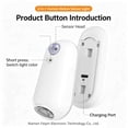 thumbnail image 4 of MMJ Motion Sensor Light Indoor Toilet Bowl Night Light RGB 16 Color Rechargeable Bathroom Closet 3.50x1.18in, 4 of 9