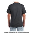 thumbnail image 3 of Playera Fruit Of The Loom para Hombre, Cuello Redondo Manga Corta Jaspe Negro Talla M, 3 of 4