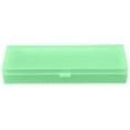 thumbnail image 3 of Frosted Plastic Pencil Case, 7.68X2.68X1.18" Clear Pencil Box with Flip Lid, Snap Lock Pencil Organizer, Elongated Hard Writing Supplies Container, Desktop Stationery Holder, Accessory Storage Box, 3 of 4
