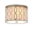 thumbnail image 3 of JONATHAN Y Link 2-Light 12.75" Metal LED Flush Mount, Soft Gold, JYL3509B, 3 of 8