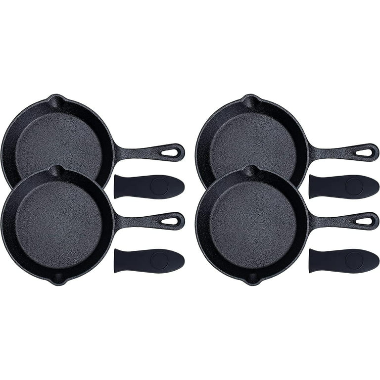 Bruntmor Pre-seasoned 6 Inch Black Cast Iron Nonstick Frying Pan