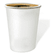 thumbnail image 1 of Vaso de Cartón Blanco 8 oz con Tapa | 50 Piezas | Para Café y Bebidas Calientes, 1 of 6