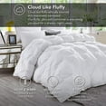 Luxurious Goose Down Fiber Comforter Size AllSeason Duvet Insert
