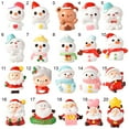 thumbnail image 6 of Walbest 3D Christmas Mini Ornament Xmas Snowman/ Santa Figurine, Cartoon Design Exquisite Resin Christmas Micro Landscapes Ornament, for Small Craft Projects Christmas Decor, 1 Piece, 6 of 7