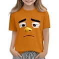 thumbnail image 7 of Kukoosong Toddler Boys or Girls Crewneck T-Shirt with Short Sleeves, Funny Expression Print, Sizes 9T, 7 of 7