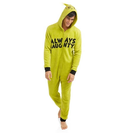 Disney - Disney Grinch Men's Onesie Union Suit
