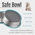 thumbnail image 2 of Cuencos para perros PEGGY11 de acero inoxidable, 900 ml, paquete de 2 para perros de 9 a 14 kg, 2 of 7