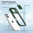 thumbnail image 6 of Hootek Clear Case Compatible with iPhone 16 Plus, Sliding Lens Cover Protector, Transparent Phone Case with Colored Frame, Shockproof and Scratch-Resistant Acrylic Back iPhone 16 Plus, 6 of 7