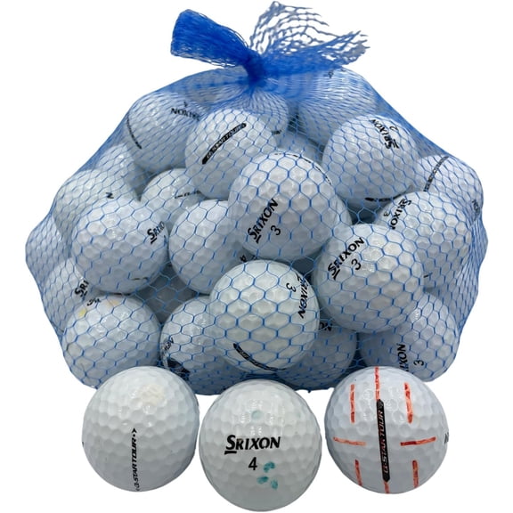 Golf Ball Planet - Srixon Q Star Tour Recycled Golf Balls (4A/Near Mint, 50 Pack, White)