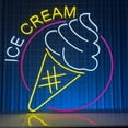 thumbnail image 2 of Glowneon Ice Cream Neon Sign, Ice Cream Store Decor Signboard, 2 of 4