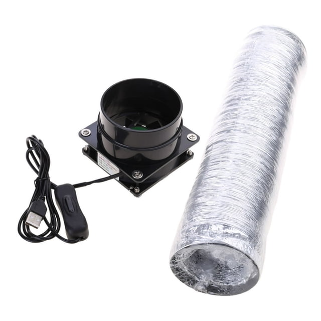 MesaSe High-Performance Ventilation Fan with Powerful Suction and Plastic Duct Pipe