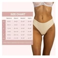 thumbnail image 6 of Aooho Seamless Workout Panties for Women Anti-camel toe g-string Invisible Camel Toe Thong Mid Rise 2 PACK, 6 of 6