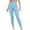 Blue, variant on Women's Solid Color Seamless Knit Push Up Fitness Pants High Waist Belly Tight Sweatpants Stretch Yoga Pants Workout Stretchy Running Tummy Control Joggers Bottoms Blue M