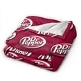 thumbnail image 2 of Dr Pepper Blanket, Super Soft Throw Blanket For Bed Sofa Couch, Cozy Flannel Blanket For Bedroom Livingroom, 50"X40", 2 of 9