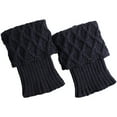thumbnail image 4 of Dyfzdhu Women Leg Thermalers Knitted Wool Boot Cover Short Leg Warmers Solid Color, 4 of 4