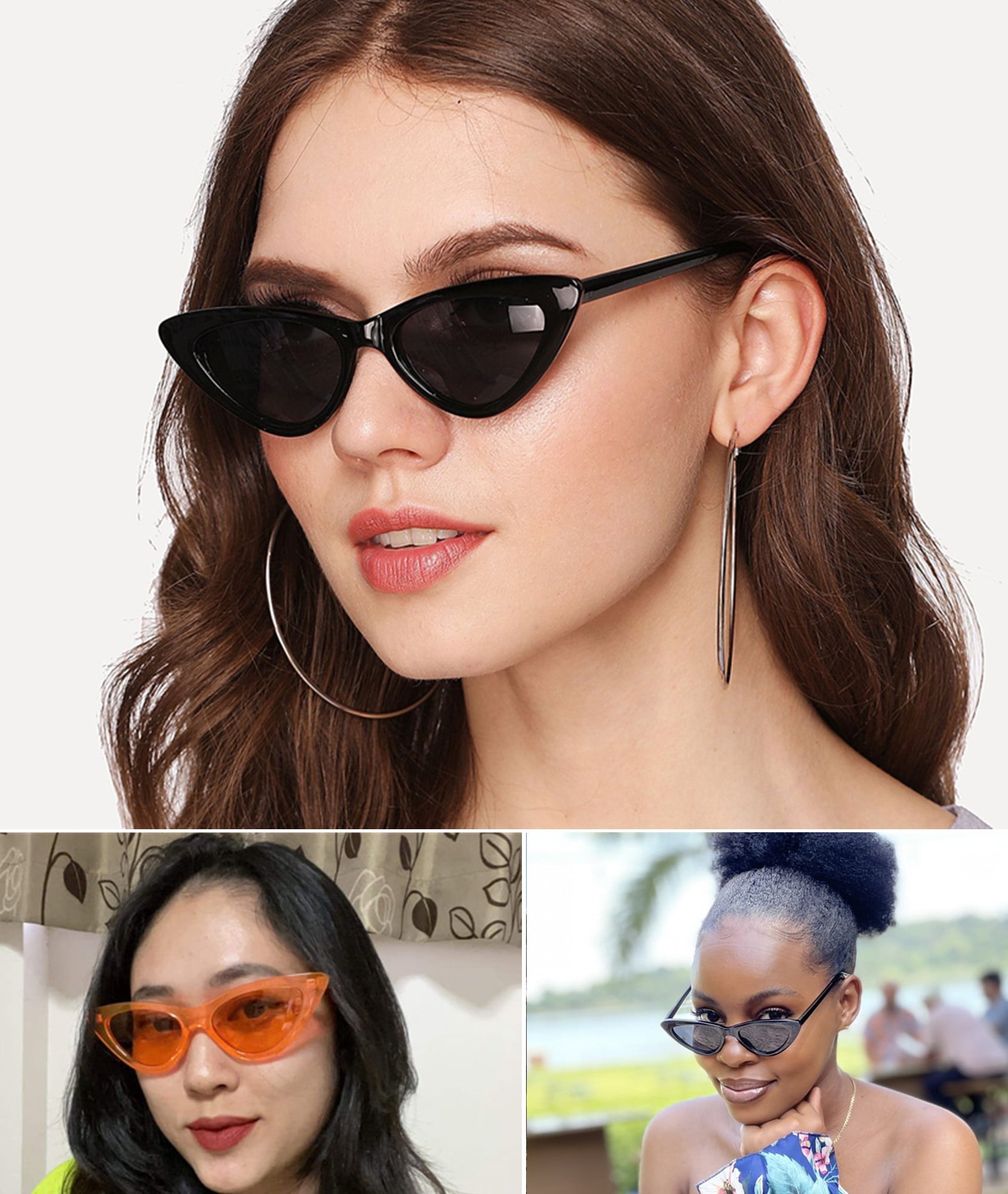 Rare Authentic Vintage Original 60\'S LUMAR 653 42¤20 130 Girl Cat Eye Sunglasses Slim Black Cat Eye Vintage Sunglasses - Zelda – Sunglass Museum main image 4
