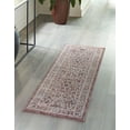 thumbnail image 3 of Rugs.com Eco Traditional Collection Rug – 8 Ft Runner Dusty Rose Medium Rug Perfect For Hallways, Entryways, 3 of 9