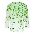 thumbnail image 4 of COSFO St Patricks Day Shirts for Men Casual 3/4 Sleeve Crew Neck Tops Loose Pullover Shirts, 4 of 5
