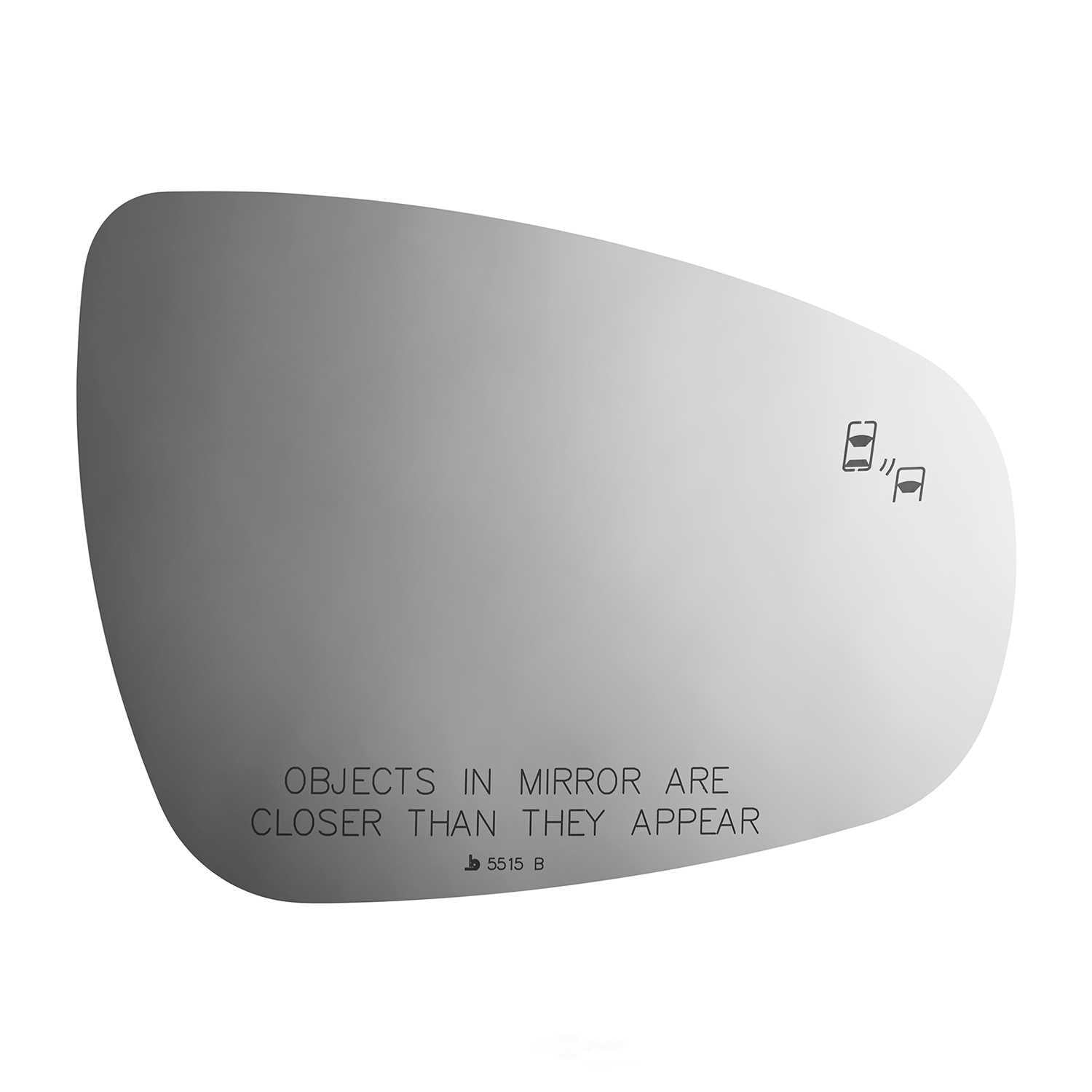 Burco Side View Mirror Replacement Glass - Clear Glass - 5515B