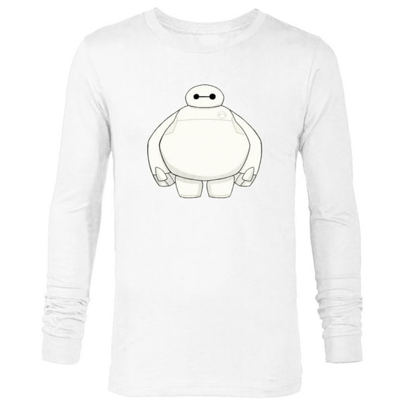 Disney Big Hero 6 Baymax Healthcare Robot T-Shirt - Long Sleeve T-Shirt for Men - Customized-White