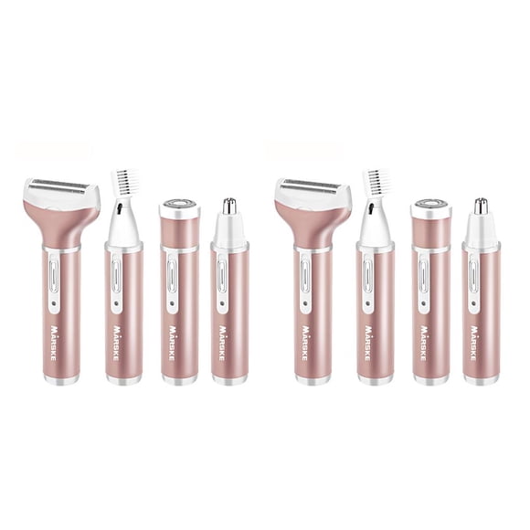 Minnieouse Afeitadora 4 en 1 para mujer, depiladora indolora, máquina de afeitar, cara, barba, cejas, nariz, recortadora, cuerpo, Type1 NO1 Minnieouse CBP065910