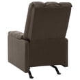 thumbnail image 2 of vidaXL Fauteuil de Massage Inclinable en Tissu Brun Foncé, 2 of 5
