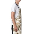 thumbnail image 2 of Uemuo Starfish and Sea Shells Pattern Waterproof Apron Adjustable Dishwasher Apron- Apron for Women Men Heavy Duty Work Apron for Dishwashing Chemical Lab, 2 of 9