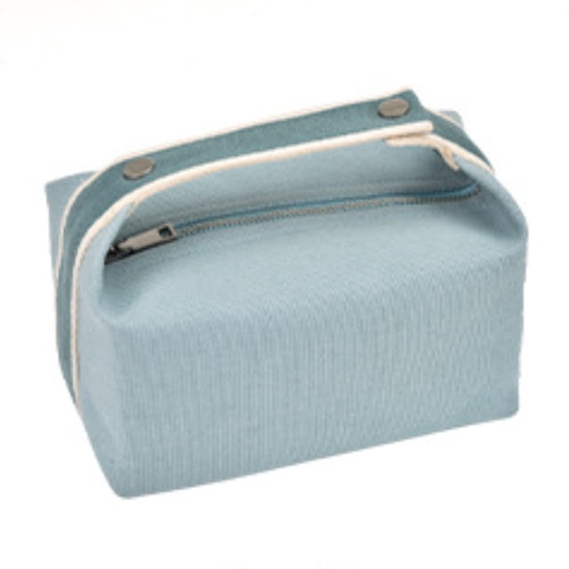 Portable Make Up Bag Cosmetics Organizer Handheld Travel Case With Zipper 4 Small Pockets Women Portable Cosmetics Make Up Organizer Storage Case