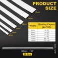 thumbnail image 2 of 4x285mm Thermal Binding Strips, 20PCS Glue Strips Tape Hot Melt Adhesive with Mesh Backing for Book Binding Repair Albums Pictures Files Crafts A4 Letter Size, 2 of 6