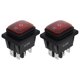 thumbnail image 2 of 2 Pcs Red Switches Rocker Switches Boat Rocker Switch Power Switch Rocker Toggle Switch Electrical Equipment Switches, 2 of 2